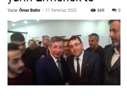 Gelecek Partisi Genel Bakan Ahmet Davutolu Ermenekte