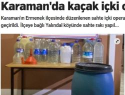 Yalındal (Arnava) köyünde sahte içki operasyonu
