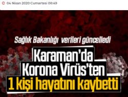 Karaman'da Virsten 1 Kii ld.