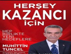 AKP Kazanc Aday Muhittin Tuncel oldu.
