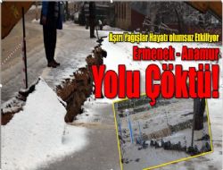 Kazancda yalar sele neden oldu! Yol kt
